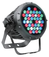 SILVER STAR SS338XC CAM2/TZ 15' Светодиодный архитектурно/студийный светильник, источник света: 42*1W LED (12R+12G+12B+6W), световой поток 1820 Lm, освещенность 3920 Lux/2 m, DMX-512 - 9/13/3/4/5/3 кан., DIM4 technology, авторежим, строб, диммер 16 bit, R