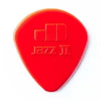 Dunlop 47r2n nylon jazz ii 24pack  медиаторы, полукруглый кончик, толщина 1.18 мм, красные, 24 шт.