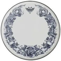Remo pa-1322-tt-t02 sale  22" tattoo skyn, передний пластик для бас барабана, змея