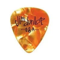 Dunlop 483p08hv celluloid orange pearloid heavy 12pack  медиаторы, жесткие, 12 шт.