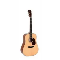 Sigma guitars sdm-18  электроакустическая гитара с чехлом, верхняя дека массив ситхинской ели