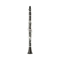 Uebel 425951 Кларнет CLASSIC L, строй Bb, 18 клапанов, 6 колец, рычаг Eb, отборное гренадильное дерево, эргономичный дизайн, регулируемый упор с кольцом для большого пальца, кожаные подушки, посеребренная механика, мундштук ESM, трость Vandoren, лигатура