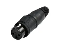 Rean RCX3F-Z-002-1- 3-х пиновый кабельный разъём XLR "мама" пылевлагозащищённость класса IP65