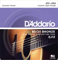 D"ADDARIO EJ13 80/20 BRONZE CUSTOM LIGHT 11-52