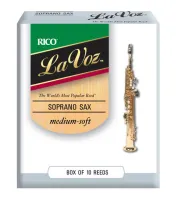 RIC10MS La Voz Трости для саксофона-сопрано, средне-мягкие (Medium-Soft), 10шт в упаковке Rico