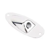 MX0850CR-2 Панель для джека Stratocaster, лодочка, хром, 2шт, Musiclily