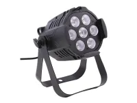 STAGE4 miniSTONE 7x8F Светодиодный светильник сценических эффектов со сменой цвета RGBW, источник света - 7 x 8W 4 in 1 RGBW LED, освещенность 1561 lux / 2 m, угол расхождения луча 30 град., DMX-512 – 1/2/5/6/8 кан., строб, диммер, Master-slave/Auto/Sound