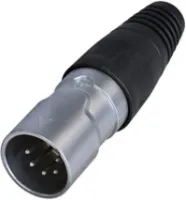 Rean RCX5M-Z-000-0 кабельный разъем XLR male, 5 контактов, ip65