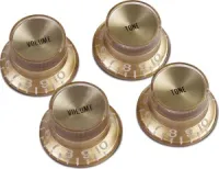 GIBSON HISTORIC KNOB POINTERS GOLD набор отметок для ручек потенциометров 4 шт, цвет золотой