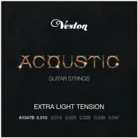 VESTON A1047B/10 - Набор струн для акустической гитары (10 комплектов)