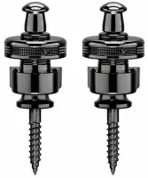 SCHALLER 14010401 SECURITY LOCK (S-LOCKS) BC (Black Chrome) - комплект высококачественных металлических стреплоков для гитарных ремней новой серии S-LOCKS. Отделка: Черный хром