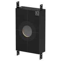 AUDAC WMM630 Закрытый встраиваемый короб из МДФ большого объема. Предназначен для скрытой установки в полых стенах и монтажа различных беcкорпусных акустических систем. Имеет готовое монтажное отверстие диметром 150 мм и разметку для увеличения отверстия