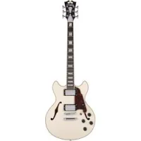 D'angelico premier mini dc ch  полуакустическая электрогитара, мини-335, цвет белый