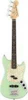 FENDER AMERICAN PERFORMER MUSTANG BASS®, RW, SATIN SURF GREEN 4-струнная бас-гитара, цвет зеленый, в комплекте чехол