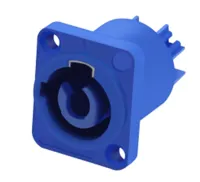 Taverlab E1004-F - Разъём питания панельный входной 3-контактный мама POWERCON, синий