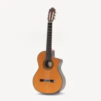 Esteve 7ce sp  электроакустическая классическая гитара 4/4, массив ели/ массив палисандра