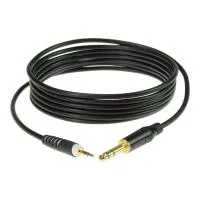 KLOTZ AS-MJ0300 Готовый кабель с разъемами Stereo Jack - Mini Jack, позолоченные контакты, цвет черный, длина 3 м.