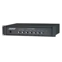 ABK PA-2006PII Микшер-усилитель вход: 2 микрофонных, 3AUX, 70/100В, независимый регулятор громкости на каждый канал, 60Вт, размеры 88х480х340 мм, вес 6 кг, цвет черный PA-2006PII
