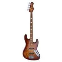 Mooer mbj420 red burst  бас-гитара, jazzbass, jj, цвет красный берст