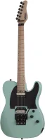 SCHECTER SUN VALLEY SUPER SHREDDER PT-FR SFG - 6-ти струнная электрогитара.Материал корпуса: красное дерево (махагон).Материал грифа: клен.Накладка грифа: клен.Лады: 22 X-Jumbo.Звукосниматели: EMG Retro Active Hot 70.Цвет гитары: Sea Foam Green (SFG) – Мо