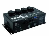 EUROLITE EDX-4 DMX dimmer paсk 4  канальный диммерный блок. 4  DMX канала, 5А на канал, вход-выход DMX, максимальная нагрузка 16А, ЖКИ дисплей, выставление адреса dip переключателем, установка на