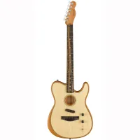 FENDER ACOUSTASONIC TELE NAT W/ BAG электроакустическая гитара, цвет натуральный, в комплекте чехол