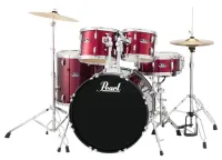 PEARL RS525SC/C91 (RS525SC/CA91, RS525SC/CB91, SOL5001P)  - ударная установка серии Roadshow, состоит из 5 барабанов, стоек и тарелок. (2216B/1008T/1209T/1616F/1455S).Цвет: No.91 Red Wine - красное вино