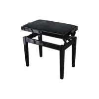 Hidrau bg27 black gloss (tc9)  банкетка, черная полированная, черный бархат