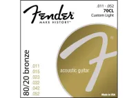 FENDER STRINGS NEW ACOUSTIC 70CL 80/20 BRONZE 11-52