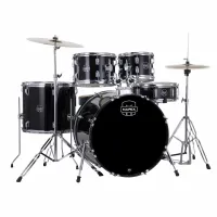 Mapex CM5294FTCDK Ударная установка из 5-ти барабанов, COMET series: BD2216, TT1007, TT1208, FT1614, SD1450, педаль P250, стойки: H250, C250, S250, стул T400, тарелки 14" HIHAT + 16"CRASH, цвет DARK BLACK