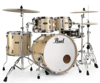 Комплект барабанов pearl wood-fiberglas limited edition fw924xsp/c151 - комплект барабанов с гибридными корпусами для громкого, жирного и яркого звука в духе конца 1970-х, выпускается ограниченным тиражом. в составе большой барабан 22x16, томы 10x7, 12x8