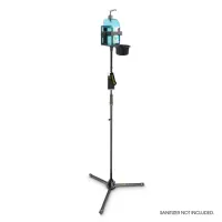 Gravity ms 43 dis 01 b - микрофонная стойка ms 43 с универсальным держателем для дезинфицирующих средств, цвет черный, высота 1030-1690 мм