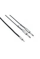 BESPECO BT550M Кабель готовый, JACK stereo 3.5мм (SS40M)- 2 x JACK mono 6.3мм (S10), длина: 1.5м