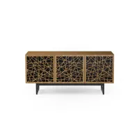 Стойка BDI Elements 3-секционная под телевизор, Ricochet Doors, Walnut (8777)