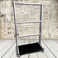 ИМЛАЙТ Перекатная стойка (АТ-8235) WC100-1200x600x2119мм Алюминиевая стойка из профиля АТ-8235 для демонстрации световых приборов. 4-е колеса с тормозом d100мм.
