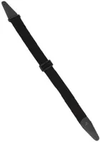 Bass guitar strap Magma MP01B - Polypropylene bass guitar strap with leather tips, black color