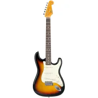 SX SST62+/3TS Электрогитара, стратокастер, корпус: ольха, гриф: клён, накладка: палисандр, 21 лад, контроллеры: 1 громкость, 2 тона, 5-позиционный переключатель, цвет: 3 Tone Sunburst