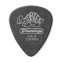 Dunlop 488p100 tortex pitch black standard 12pack  медиаторы, толщина 1 мм, 12 шт.