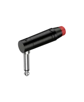 ROXTONE RJ2RPP-RD-BN Connector, 6.3mm mono Male Jack(angular), Black electrophoretic paint shell, Nickel plated contacts, 1pcs/PE bag, N.W.kg; G.W.:kg, pcs in box: xxcm