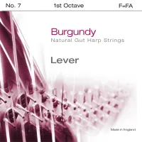 Harp F1 string Bow Brand Lever Burgundy - Lever harp F 1 octave gut string
