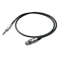 PROEL BULK210LU1 шнур соединительный стерео джек 6,3/ XLR мама. Длина: 1м