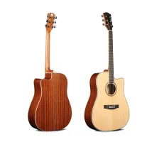 Oriental Cherry W-100-41 Гитара акустическая 41", с вырезом, верхняя дека ель, обечайка и нижняя дека сапеле, гриф махагони, накладка грифа палисандр, покрытие лак, цвет натуральный