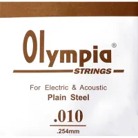 Olympia 010P Струна, Plain Steel, 010