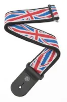 Planet waves 50a11  world tour, гитарный ремень, 50мм, "union jack", нейлон, кожанные наконечники