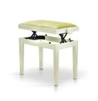 Hidrau bg27 ivory matt (tc4)  банкетка, сатинированная слоновая кость, коричневый бархат