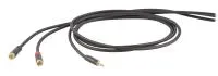DIE HARD DHS520LU18 - инсертный аудио кабель, 2 rca - mini jack (stereo), длина 1.8 метра