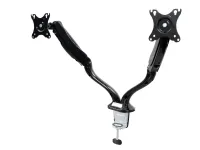 ErgoFount BMMC-02C- 
			Настольное шарнирное крепление для 2 мониторов диагональю 13–27'' с газопружинными амортизаторами, макс. нагрузка 12 кг, черное