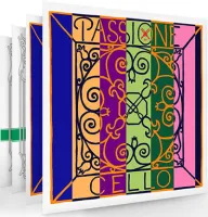 Cello string set Pirastro Passione-Chromcor 330020 - Chrome steel wound steel strings. Bright and powerful sound, rounded timbre and fast response.