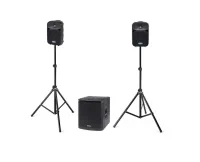 AURO D1228 Samson мобильный звукоусилительный комплект (2xD208, 1xD1200, 2xLS40, 2xTM10, 2xTM20), мощность 1100 Вт RMS. SAMSON