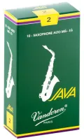 Alto saxophone reeds Vandoren Java SR262 - Java alto saxophone reed with thicker tip and longer flexible palette with strength 2. Price per pack of 10 pieces